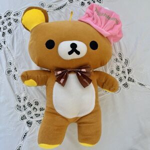 Rilakkuma Bear Plush Large Kawaii San-X Pink Cupcake Hat 15–16” Stuffed Toy